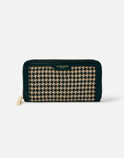 Large Dogtooth Zip Around Purse , , large