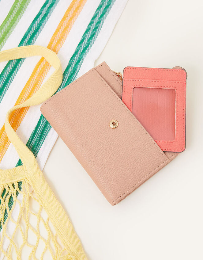 Removable Card Holder Purse, Nude (NUDE), large