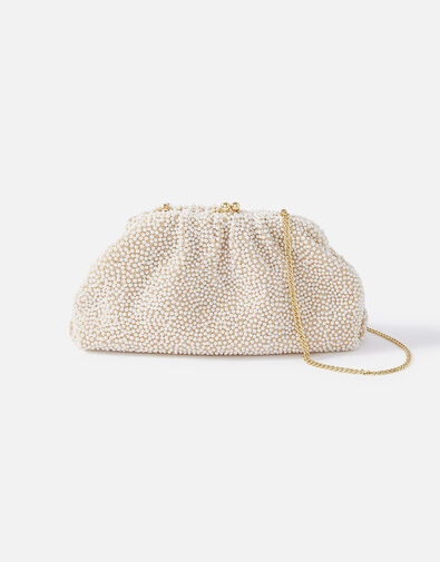 Pearl Cloud Clutch Bag, , large