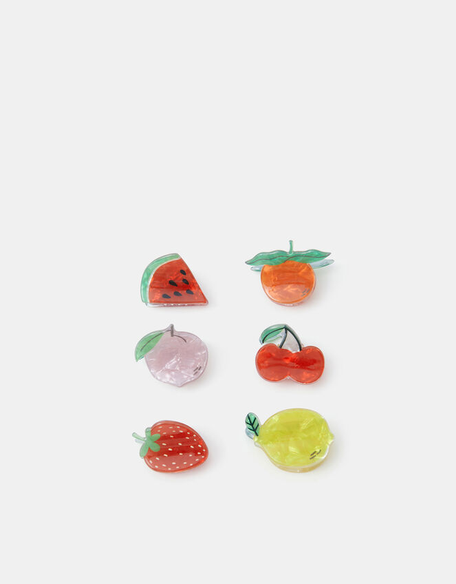 6-Pack Mini Fruit Claw Clips, , large