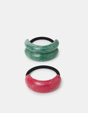 2-Pack Marble Resin Hair Cuffs, , large