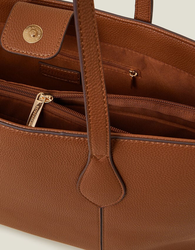 Laptop Tote Bag, Tan (TAN), large