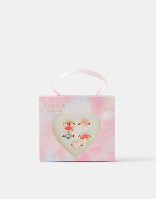 5-Pack Girls Fairy Ring Set, , large