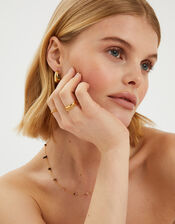 3-Pack 14ct Gold-Plated Stacking Rings, Gold (GOLD), large