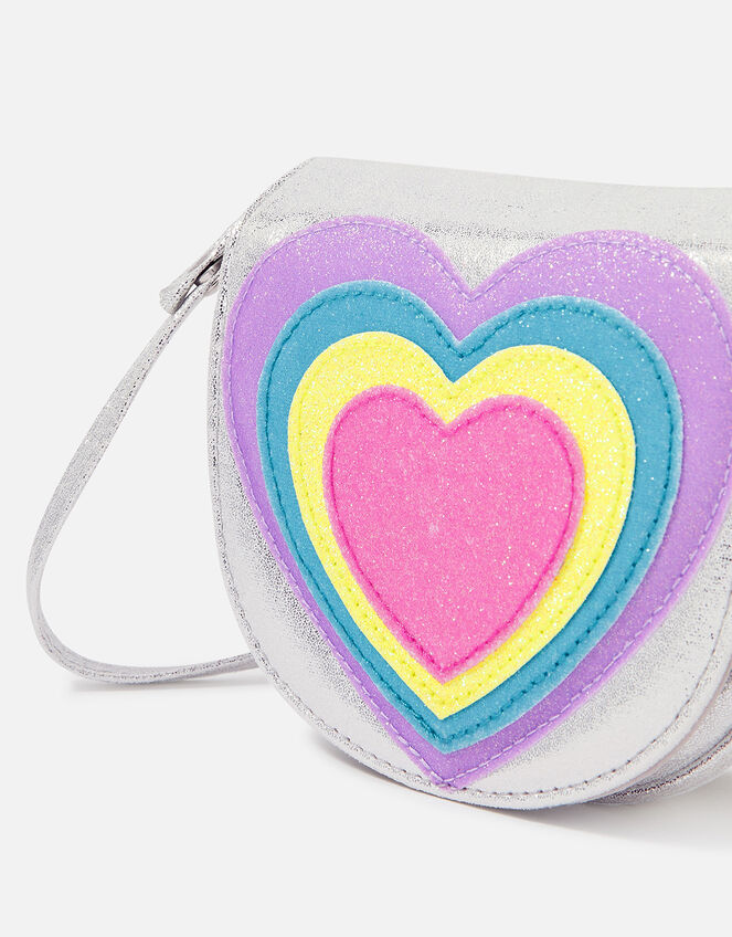 Girls Heart Cross-Body Bag, , large
