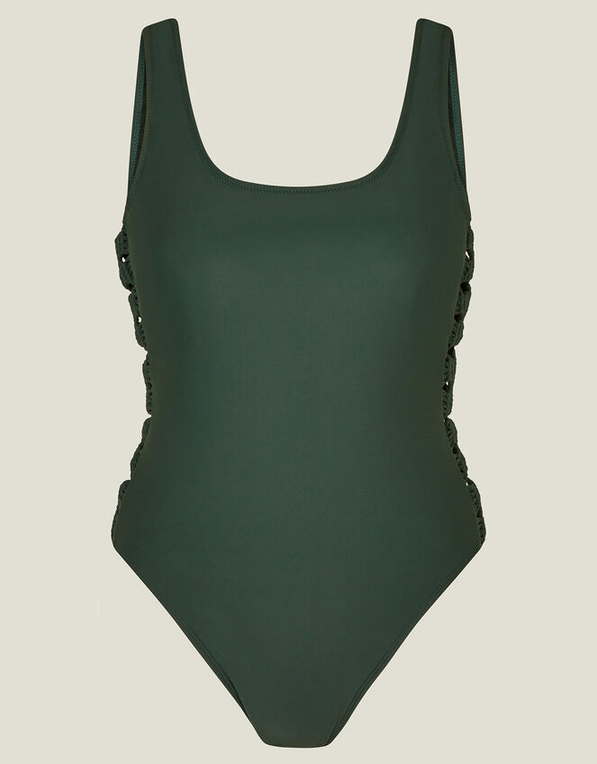 Macrame Swimsuit, Teal (TEAL), large