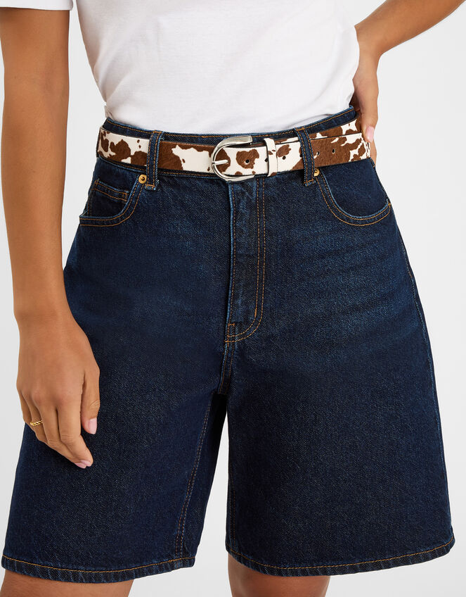 Cow Leather Belt, Multi (DARKS MULTI), large