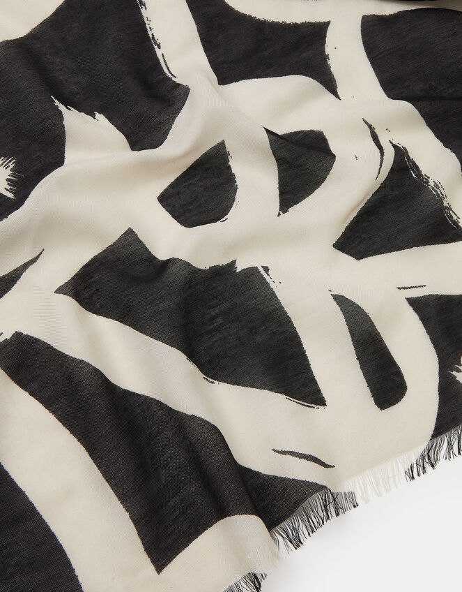 Heart Print Lightweight Scarf, , large