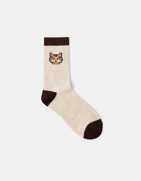 Cat Shimmer Socks, , large