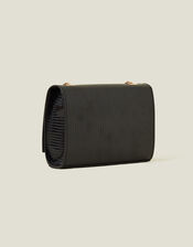 Chain Twist-Lock Shoulder Bag, Black (BLACK), large