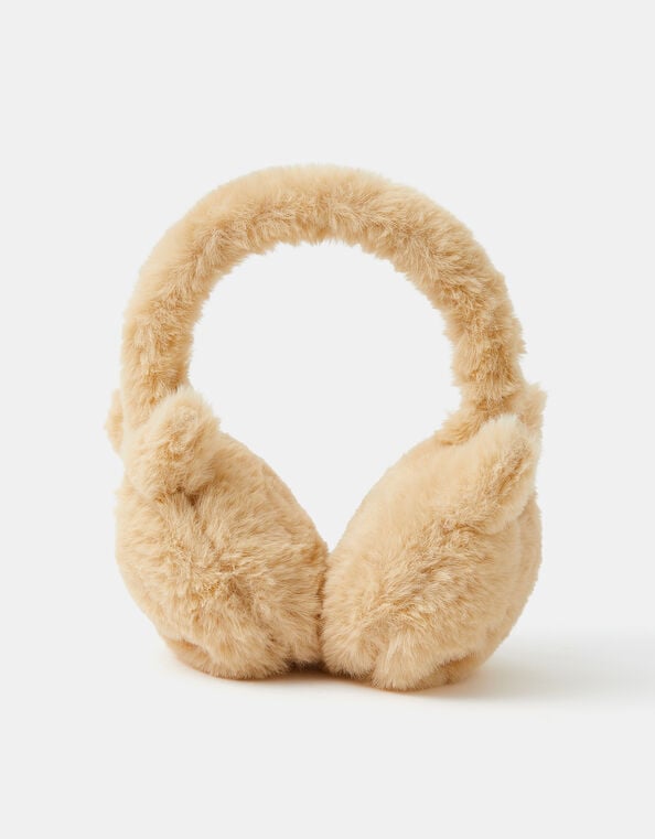 Girls Fluffy Cat Earmuffs, , large