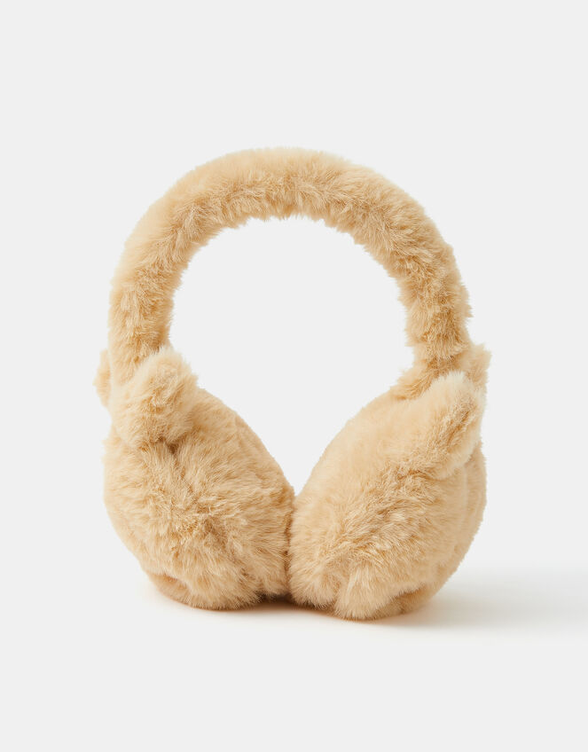 Girls Fluffy Cat Earmuffs, , large