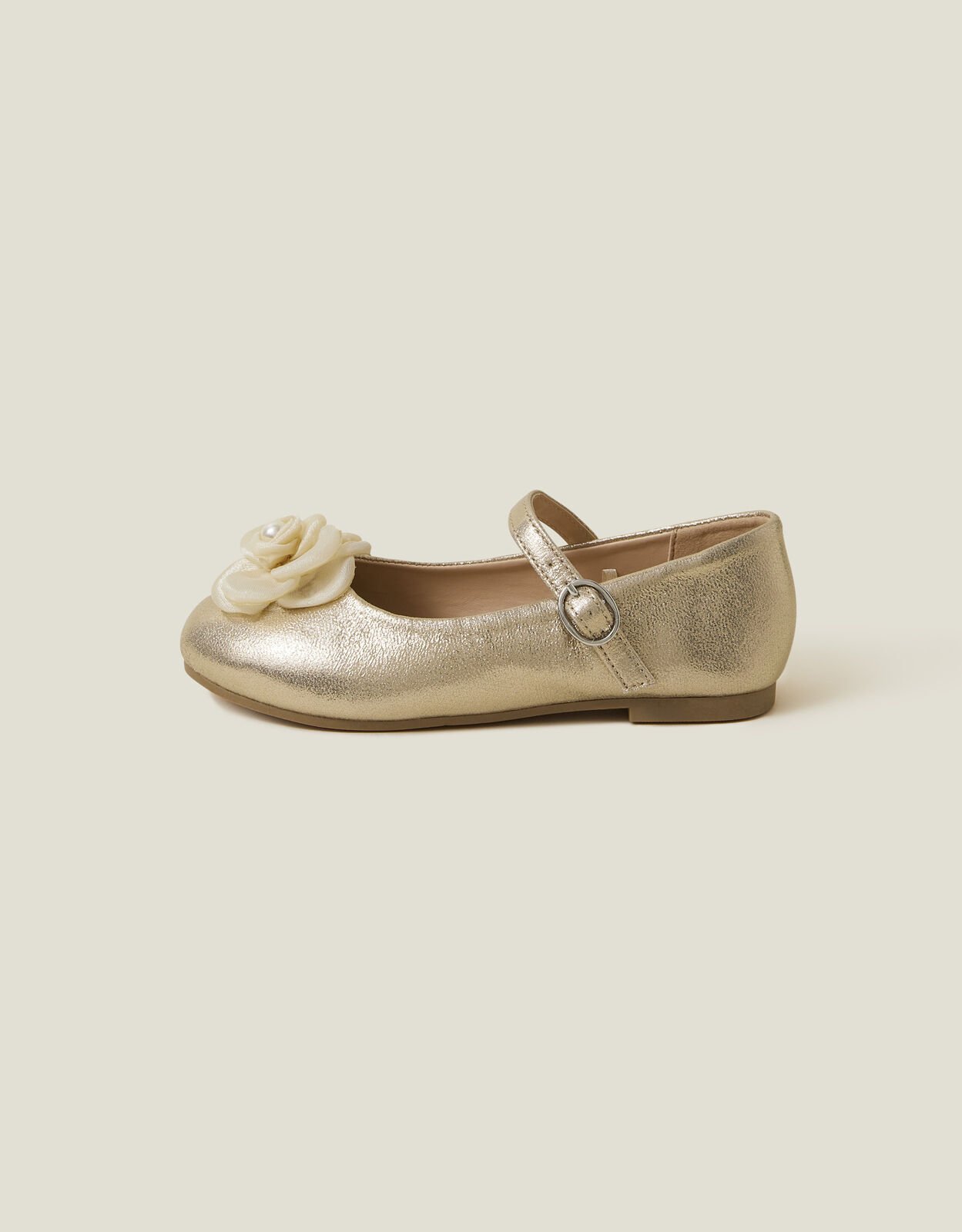 Gold flat shoes for toddlers online