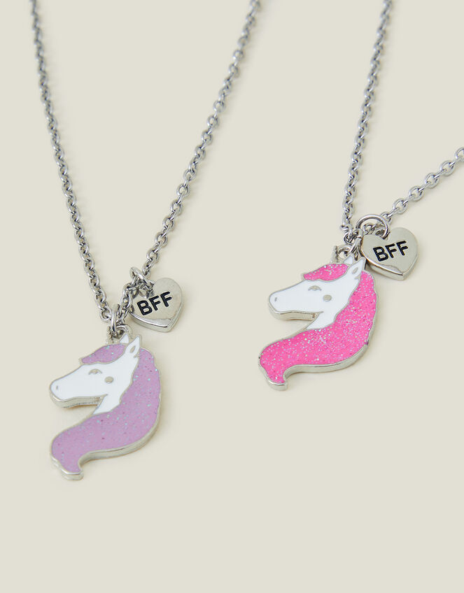 Unicorn "BFF" Necklaces Set of Two, , large