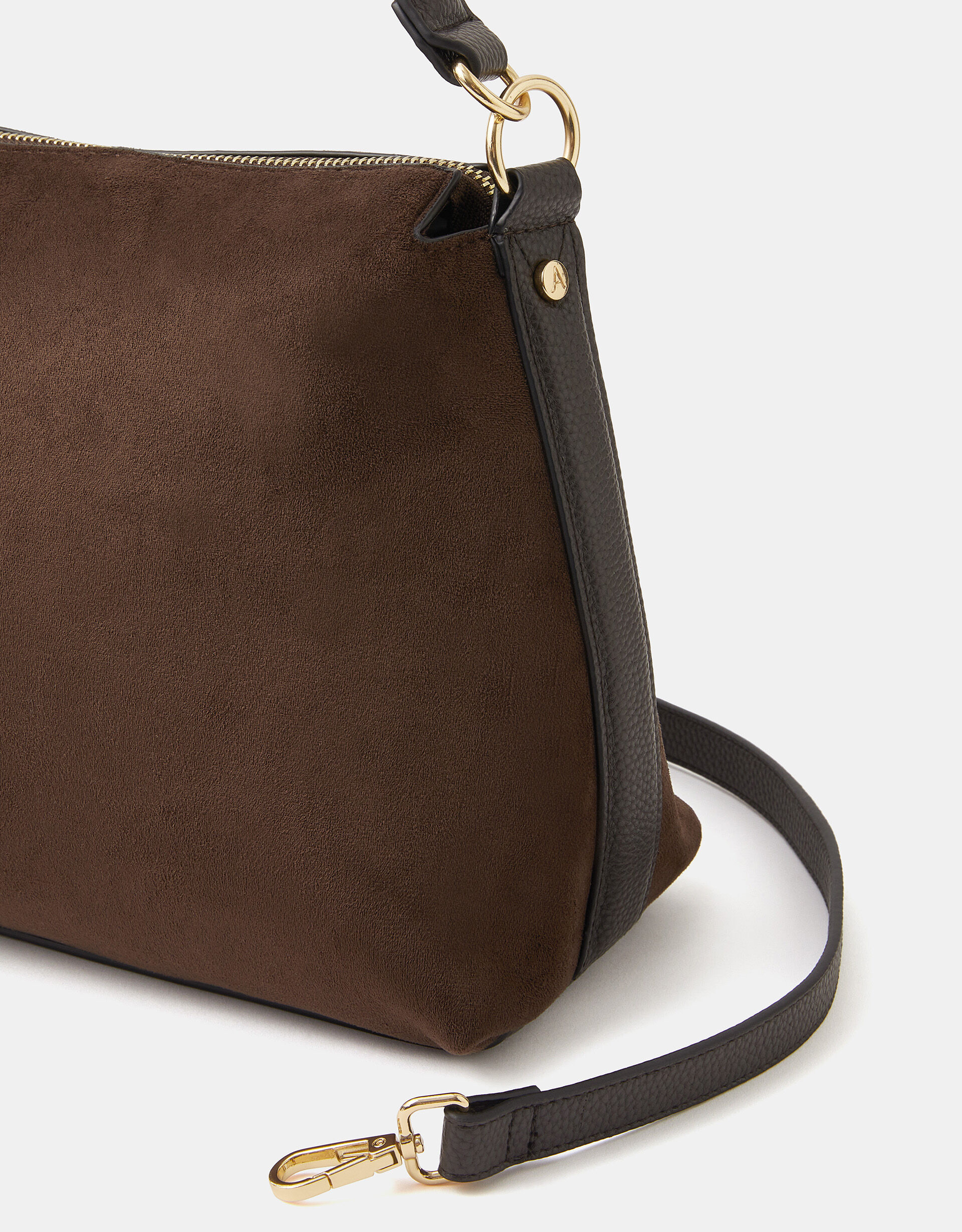 thumbnail image 2 of VAKAER Suede Tote Bags For Women, Suede Leather Crossbody Bag With Adjustable Strap Nubuck Retro Crescent Shoulder Satchel Hobo Purse Handbag (Black 2 of 13