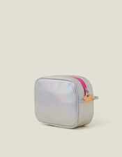 Girls Beach Print Confetti Cross-Body Bag, , large