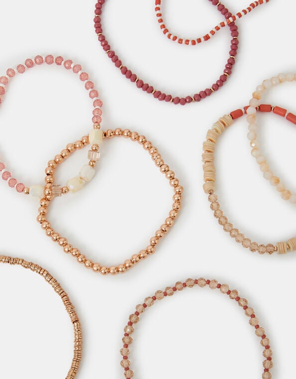 8-Pack Mix Bead Stretch Bracelets, , large