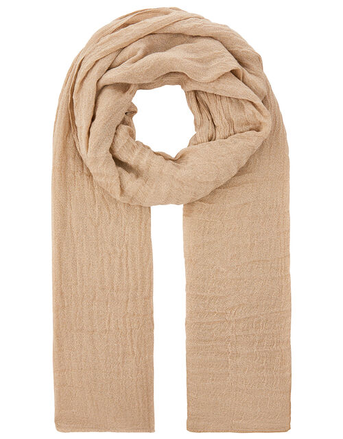 Metallic Lightweight Scarf Gold Scarves Accessorize UK
