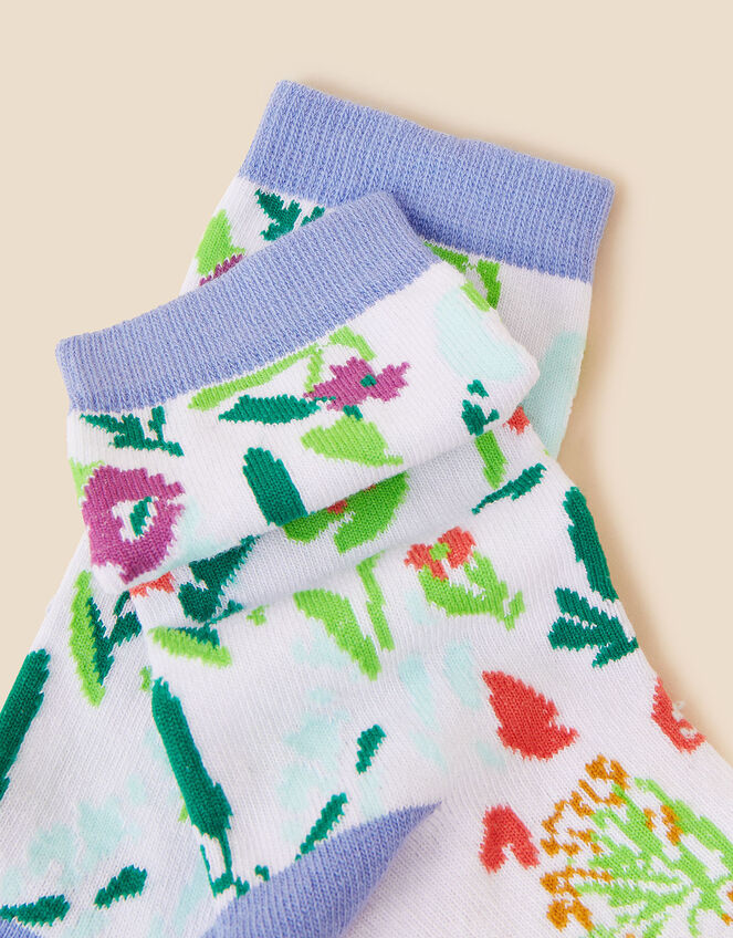 Abstract Floral Socks, , large