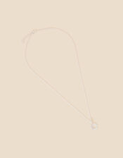 Sterling Silver Sun Pendant Necklace, , large