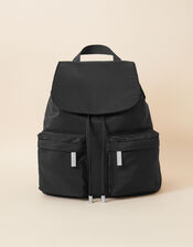 Zip Backpack in Recycled Nylon, , large