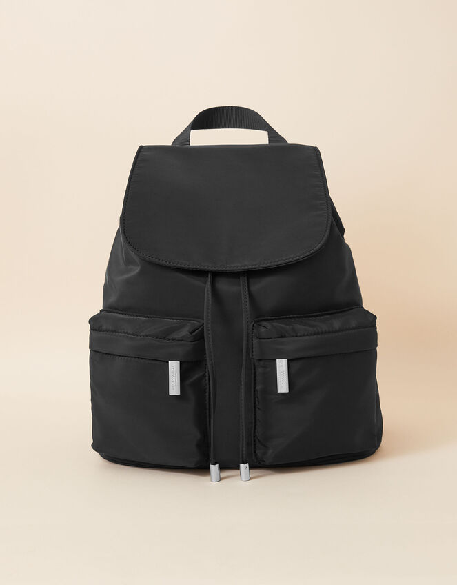 Zip Backpack in Recycled Nylon, , large