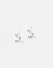 Sterling Silver Sparkle Ear Jackets, , large