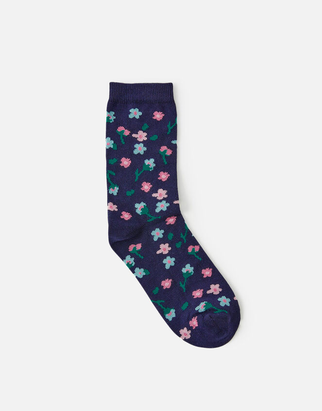 All Over Ditsy Print Socks, , large