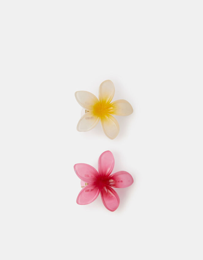 2-Pack Tropical Flower Hair Clips, , large