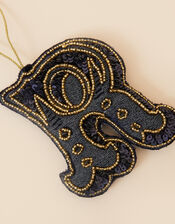 Embroidered R Initial Decoration, , large