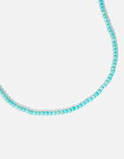14ct Gold-Plated Healing Stone Turquoise Bead Necklace, , large