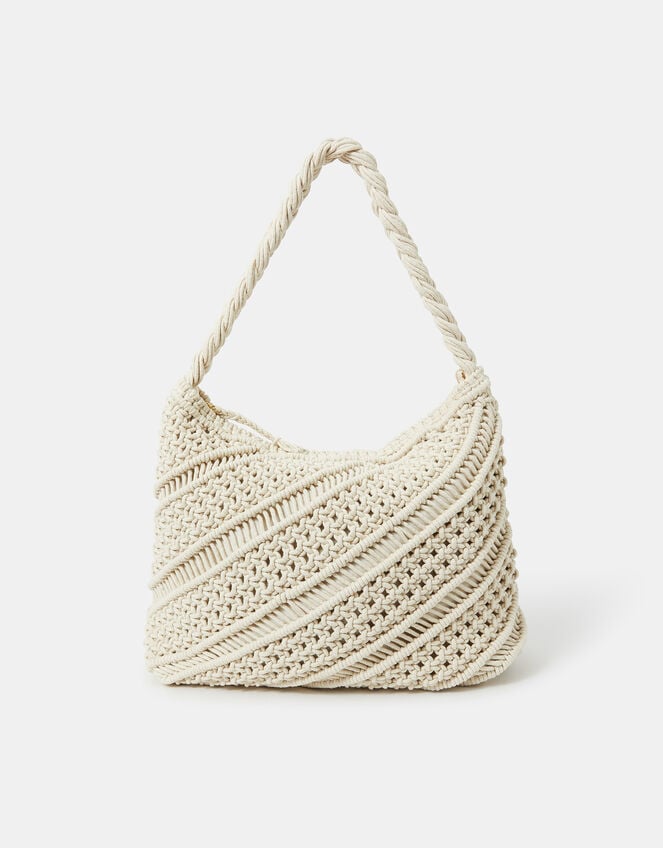 Macrame Shoulder Bag, , large