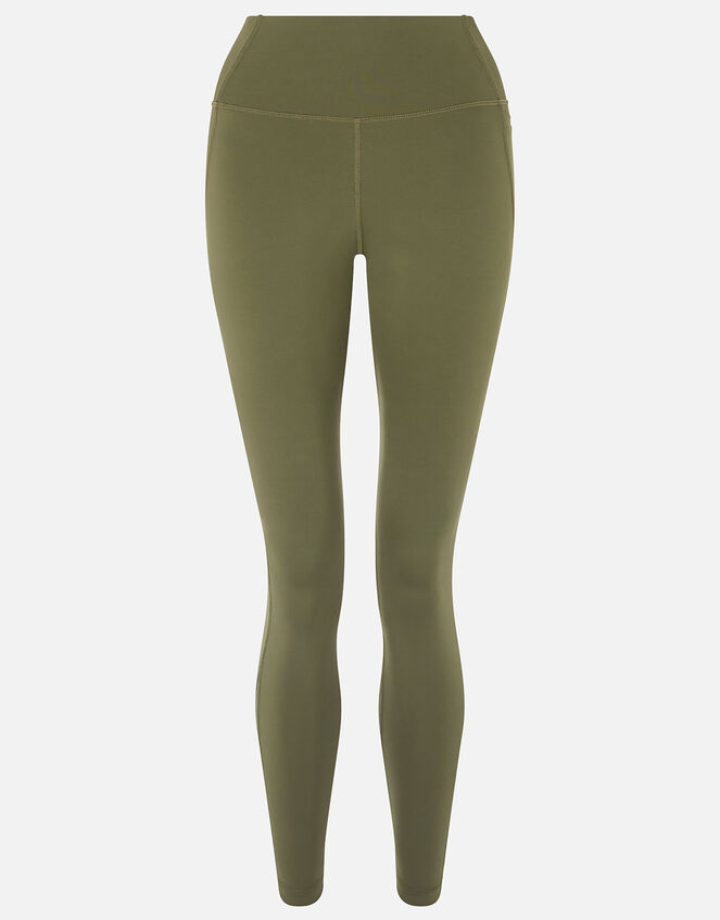 Full-Length Gym Leggings, Green (KHAKI), large