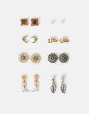8-Pack Cowboy Stud Earrings, , large