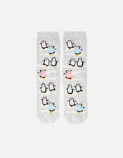 All-Over Dancing Penguin Socks, , large