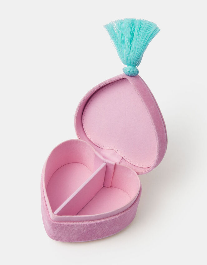 Girls Butterfly Heart Jewellery Box, , large
