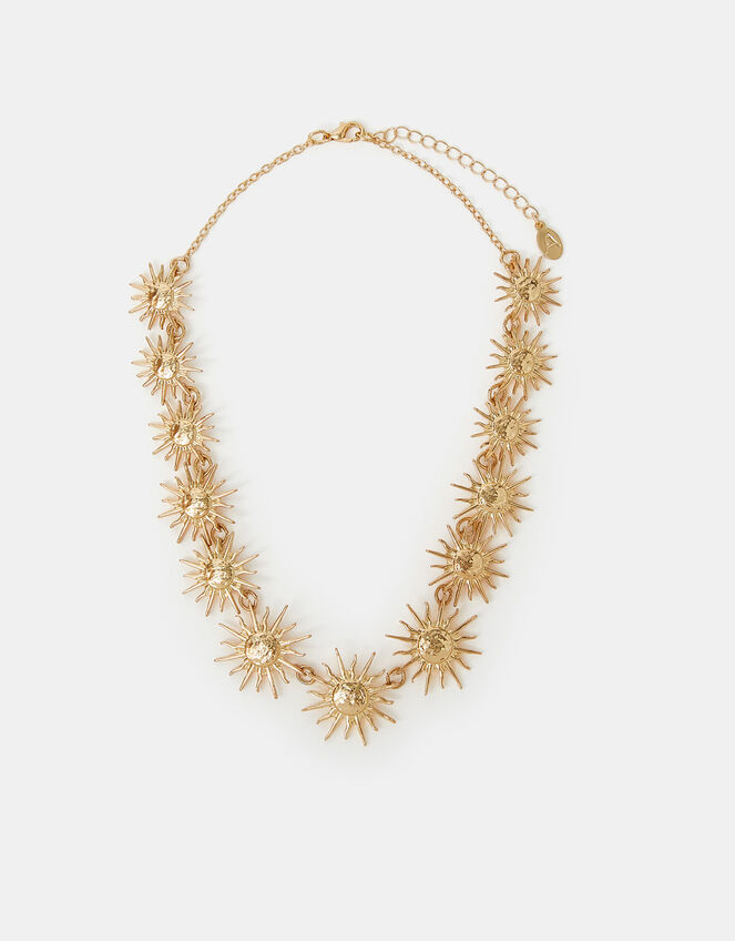 Statement Sun Collar Necklace, , large