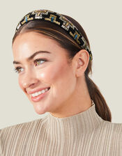 Beaded Pattern Headband, , large