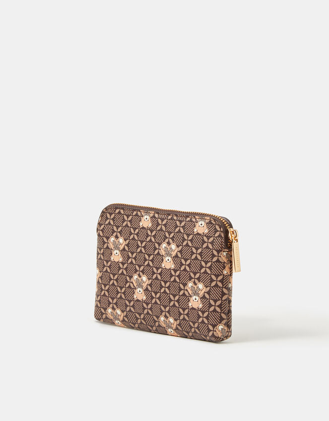 Teddy Print Coin Purse, , large
