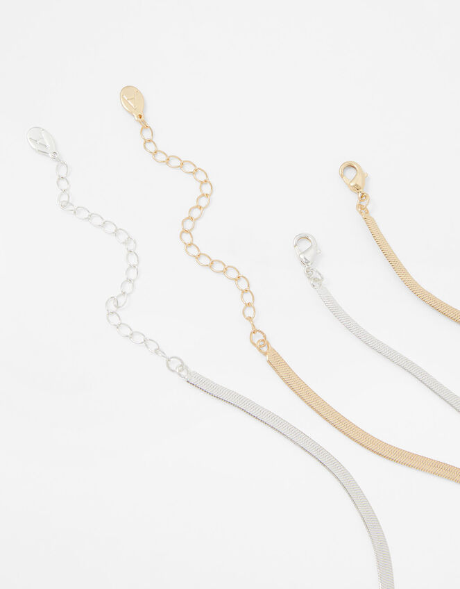 Snake Chain Necklace Set of Two, , large