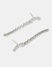 Cubic Zirconia Long Drop Earrings, , large