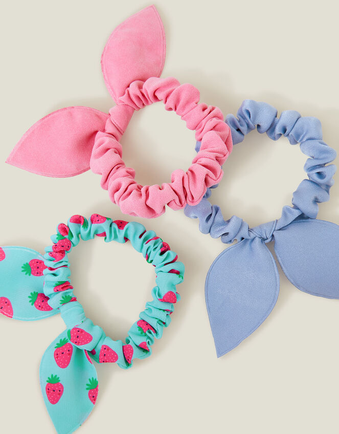 3-Pack Bunny Tie Scrunchies, , large
