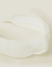 Broderie Knot Headband, , large