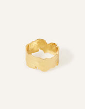 14ct Gold-Plated Molten Ring , Gold (GOLD), large
