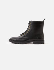 Lace Up Boots, Black (BLACK), large