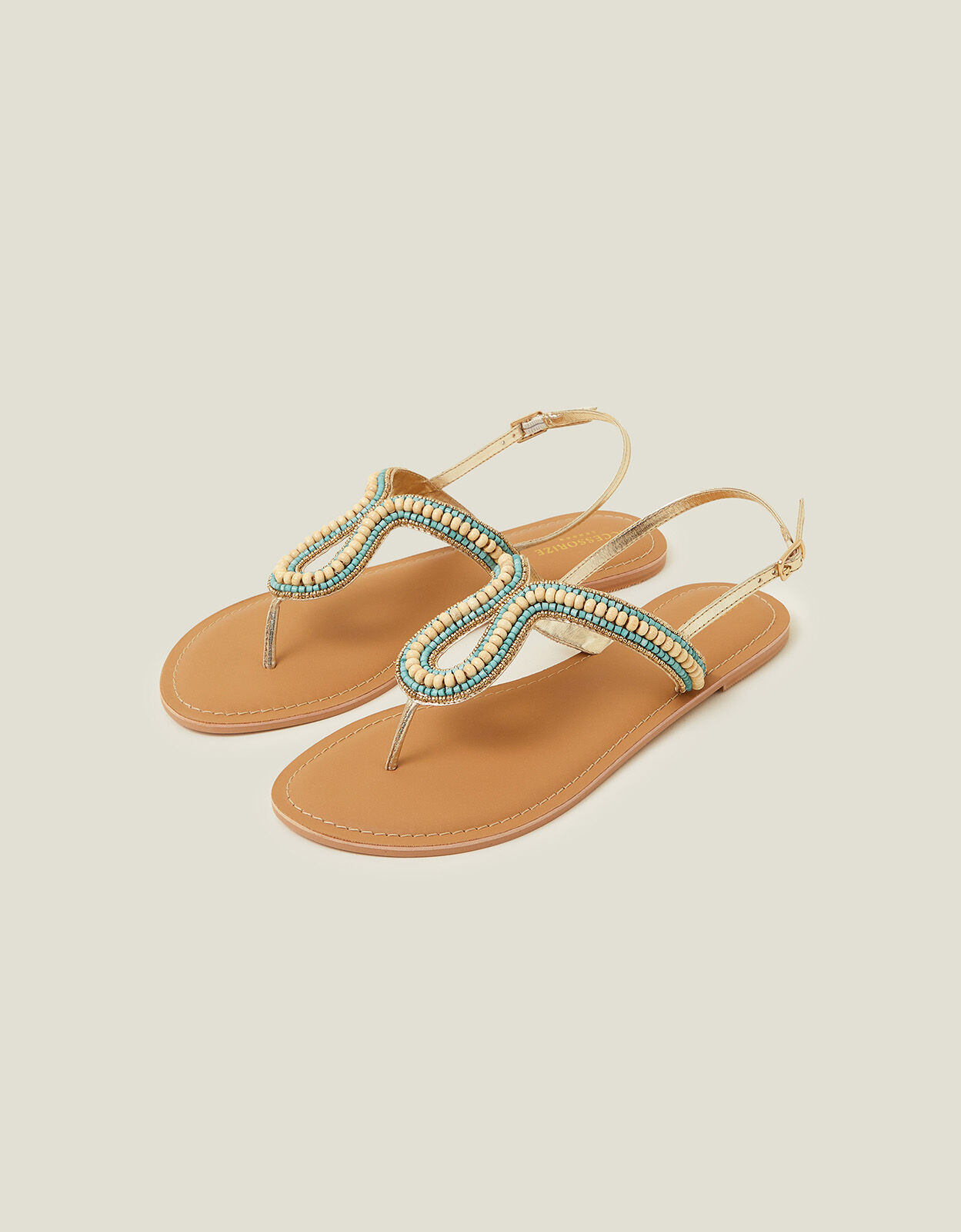 Loop Bead Sandals Blue Sale Preview Accessorize ROI