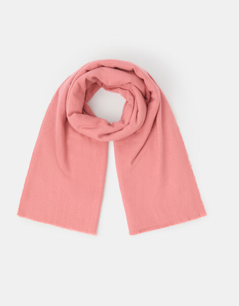 Super Soft Plain Blanket Scarf, Pink (PINK), large