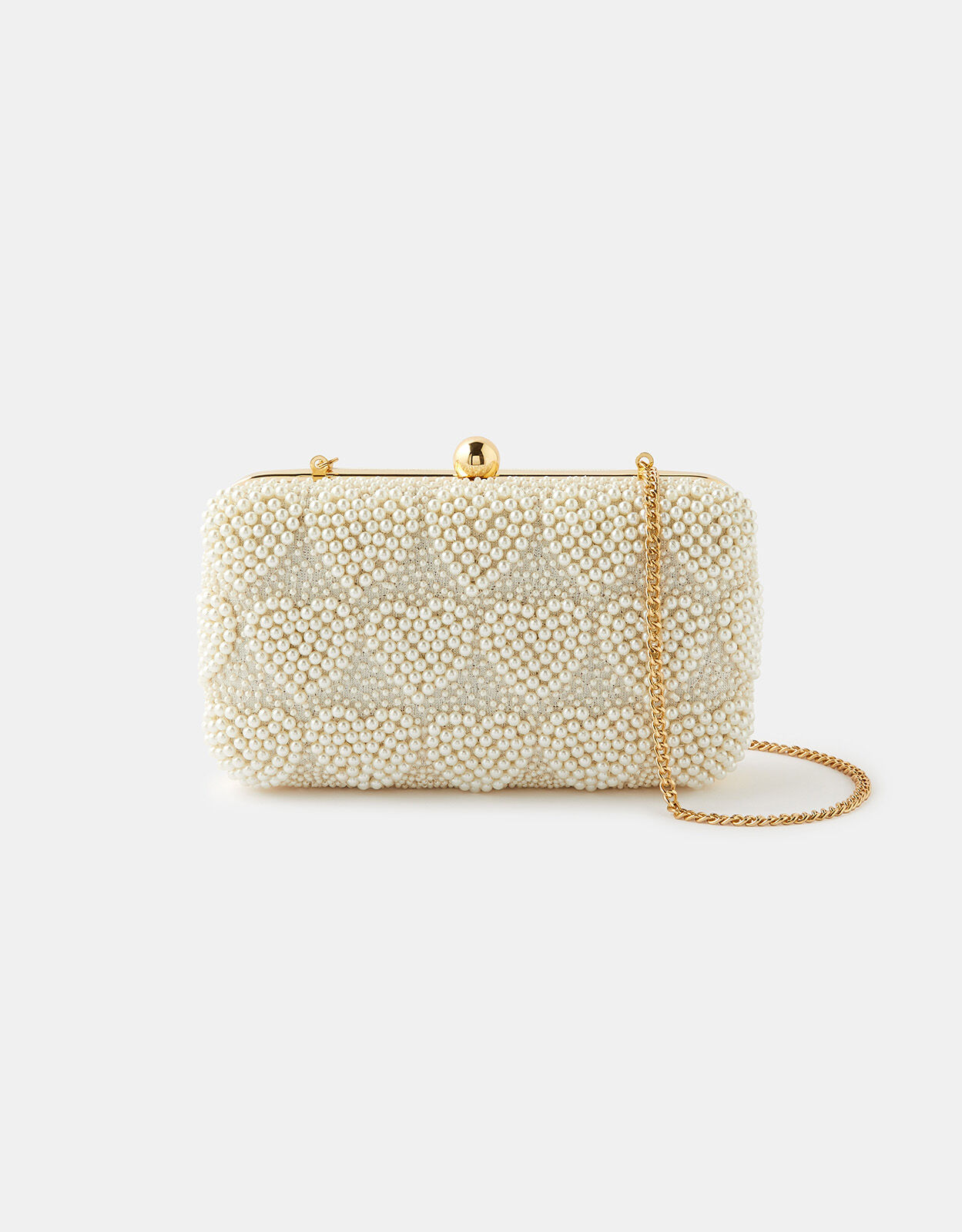 Gold hard case clutch bag discount