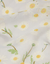 Lightweight Daisy Print Scarf, Blue (LIGHT BLUE), large