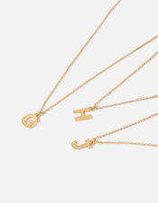 14ct Gold-Plated Initial Pendant Necklace, Gold (GOLD), large